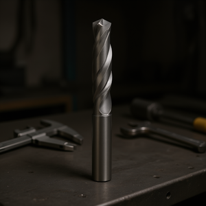 Carbide <b>Drill</b> Bit TA1040 5xD Lapped Uncoated With 4 Guide Pads For Machine Tools - Product Image 3