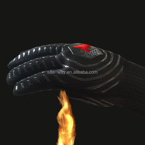 Gants de protection <span class=keywords><strong>pour</strong></span> les avant-bras Seeway à manches extra longues, professionnels, résistants à la chaleur, <span class=keywords><strong>pour</strong></span> barbecue, <span class=keywords><strong>four</strong></span>, modèle 932F - Product Image 2