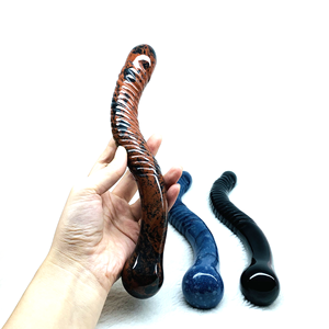 Natuurlijke Kristallen Yoni Staven Yoni Verstevigende Staaf Roze Kwarts Realistische Dildo Dubbele Kop Zwarte Obsidiaan Kristal Dildo voor Vrouwen - Product Image 6