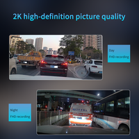 Caméra de tableau de bord 4g à double objectif 2k + 1080p Caméra de voiture à vision nocturne 4g avec Wifi Gps 4g Diffusion en direct