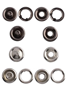 Nhu Cầu Cao Kim Loại Prong Snap Nút Phụ Kiện May Mặc Nhẫn Hình Chữ Nhật 10Mm 12Mm 15Mm Kích Thước Bead Hot Bán Sản Phẩm Mạ - Product Image 3