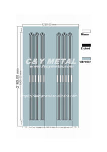 Cabina de elevador decorativa de acero inoxidable con panel de metal moderno más vendido - Product Image 4