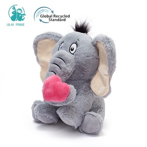 Valentines's Day Promotional <b>Gifts</b> Cute Stuffed <b>Elephant</b> Custom Logo Plush <b>Elephant</b> Toy - Product Image 5