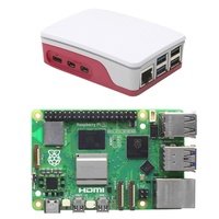 Nouvelle carte de développement Raspberry Pi 5 modèle 4 Go 8 Go de RAM BCM2712 avec kits de boîtier officiels rouge et blanc en stock