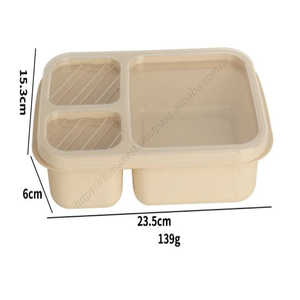 Venta al por Mayor de Loncheras Térmicas Portátiles Syh677 para Adultos y Niños, Aptas para Microondas, con Pajitas de Trigo, para la Escuela - Product Image 5