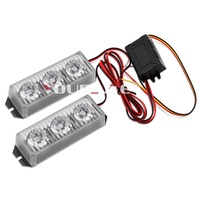 12-24V señal de seguridad coche rojo azul luz estroboscópica Led trabajo luz de advertencia 2 luces de la barra para vehículo LED trasera Chase luz estroboscópica