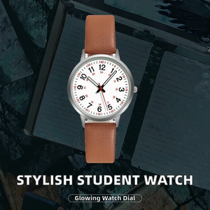 Relojes de Pulsera de Cuarzo Retro Elegantes para Mujer y Niña, con Esfera de 34mm, Hebilla de Plástico, Números Romanos Luminosos - Product Image 2