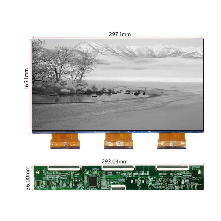 Monochrome 5448*3034 12.8 ''Mono Lcd-Scherm Alle Bekijken 12.8 Inch Tft Lcd-Display Module