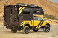 Mini caravane coulissante 4x4 pour pick-up, camping-car pour 4 personnes, imperméable, toit extensible pliable, auvent et tente de toit légers
