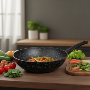 Wok Java antiaderente da 12 pollici con rivestimento in ceramica per soffriggere e friggere - Product Image 3