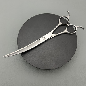 Tijeras Curvas de 7 Pulgadas para Peluquería Canina, Acero Inoxidable, Tijeras para Cortar el Pelo de Perros, Herramienta Profesional de Belleza - Product Image 1