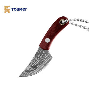 複数のデザインのミニダマスカスミニポケットデリバリーナイフ、カラーウッドハンドル付き、ユニークなデザインのミニポケットナイフを卸売りしています - Product Image 3