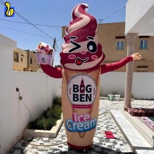 Gelato onda mano mascotte palloncino per negozio di alimentari - Product Image 2