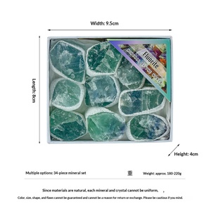 Cofanetto Regalo con Cristallo Naturale Grezzo, Pietra Minerale, Pietra Energetica, Diffusore di Aromi, Pietra Didattica - Ingrosso Transfrontaliero - Product Image 2