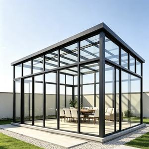 Véranda sur mesure 4 saisons en verre trempé Low-E, étanche, avec cadre en aluminium isolé, pour la décoration de villas, balcons, jardins et terrasses, résistante aux rayures - Product Image 1