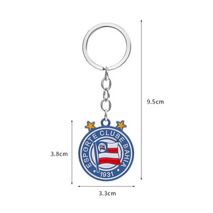 Llavero de Metal con el Escudo del Fútbol Club Barcelona, Oficialmente Licenciado, Anillo de Lujo Ligero de Aleación de Zinc con Pintura Esmaltada - Product Image 5
