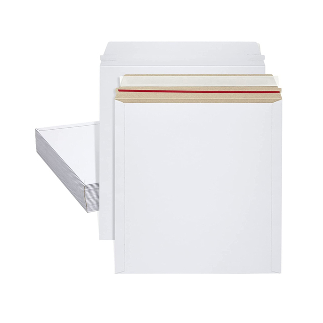 XCGS 100% Biodegradable Kraft Brown Rigid Mailers 9.25x11.75inch Recycled Cardboard Custom Envelopes for Photos & Stickers