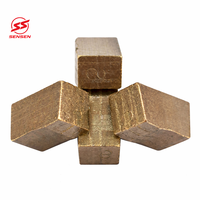 SS-S033 Pièces d'outillage industrielles fouries par l'usine, segments diamantés pour granit 24*13/14*8.6/9.2mm pour lame de scie simple avec surface polie