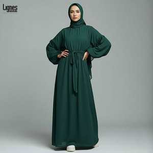 Dark Green Abaya - Elegant Muslim Clothing for Women Dark Green Abaya - Elegant Muslim Clothing for Women