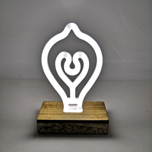 <span class=keywords><strong>Lampe</strong></span> LED fluo <span class=keywords><strong>rose</strong></span> avec Base, alimentée par batterie ou par USB, idéale pour les veilleuse - Product Image 3