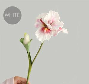 BF-IR03 Fleurs artificielles <span class=keywords><strong>Iris</strong></span> Alice en PU, effet toucher réel, 2 têtes, blanc, bleu, violet, qualité supérieure, vente en gros - Product Image 5