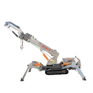 YUANXING CE EPA Euro 5 Europa 3 toneladas pequeñas grúas araña portátil Mini grúa sobre orugas Jib <span class=keywords><strong>Spider</strong></span> Crane - Product Image 1