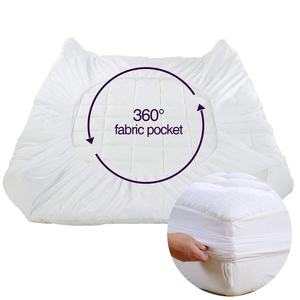 Protector de colchón de alta calidad tamaño King/<span class=keywords><strong>Queen</strong></span> 100% funda de cama impermeable protector de colchón para uso en hoteles y hogares - Product Image 6