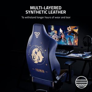Original <span class=keywords><strong>Razer</strong></span> <span class=keywords><strong>Iskur</strong></span> azul Beige giratorio elevador moldeado espuma Gaming Silla de cuero de lujo dibujos animados ergonómico Gaming sillas Cadeira - Product Image 6