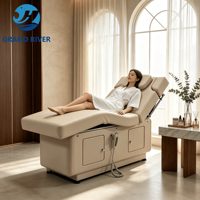 Table de massage électrique intelligente en promotion, 2 moteurs, réglable, chauffante, pour soins du visage, spa, lit de cils, traitement cosmétique, lit de beauté