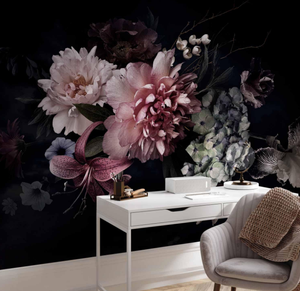 Papel tapiz de primera calidad, flores, papel tapiz fotográfico no tejido, decoración de pared elegante, papel de pared, sala de estar, papel tapiz de peonía Rosa natural - Product Image 3