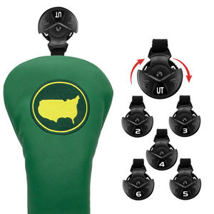 Housse de tête de club de golf personnalisée en cuir brodé pour driver, prix de gros - Product Image 4