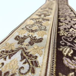 Pita Jacquard Etnik 6cm 100% Poliester dengan Pola Bunga untuk Pesta, Pakaian, Jepit Rambut & Proyek DIY - Product Image 3