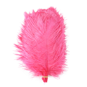 Plumes d'autruche teintées en gros, 20-25 cm, blanches <span class=keywords><strong>et</strong></span> noires, pour centres de table de mariage - Product Image 4