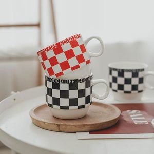 <b>Small</b> Espresso Mug Ceramic Black or Red Cartoon Pattern Coffee Mug Eco-friendly Reusable Food Safe <b>Microwave</b> Dishwasher Safe - Product Image 1