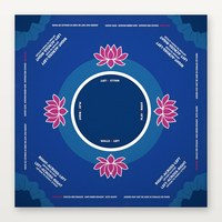 Mahjong américain de luxe moderne, 160 pièces, 36 mm, tuiles en acrylique gravées à 4 couches, avec tapis bleu marine et magenta, en stock, pour 4 joueurs