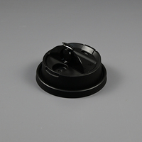 Tapas de plástico de 90 mm de un solo uso para vasos - Tapas multifuncionales mate de una pieza de alta cobertura