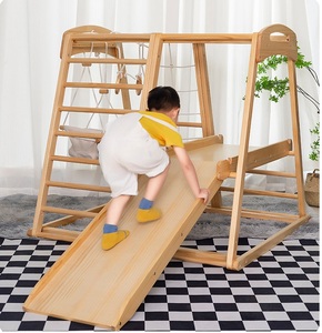 Structure d'escalade intérieure Montessori en bois personnalisée pour enfants avec échelle, fabriquée par un grand fabricant - Product Image 2