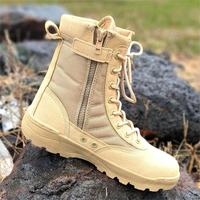 Logo personnalisable Bottes de sécurité tactiques pour hommes Chaussures de randonnée confortables en cuir, imperméables et respirantes avec support OEM