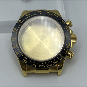 39mm 316L Stainless Steel <b>Watch</b> <b>Case</b> & Strap with Sapphire Crystal Compatible with VK63 Quartz Movement - Product Image 6
