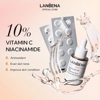 Sérum à la vitamine C LANBENA pour le visage, éclaircissant et anti-âge, sérum à la vitamine C pour peaux sèches et sensibles