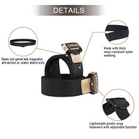 Ceintures en toile de nylon durables KPS-GTB-NL avec boucles à double anneau en alliage, tendance pour les jeunes, ceintures d'extérieur