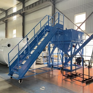 1m3 đến 8m3 túi lớn xi măng Silo Phễu băng tải trục vít với thang cho nhà máy bê tông Trộn khô - Product Image 1