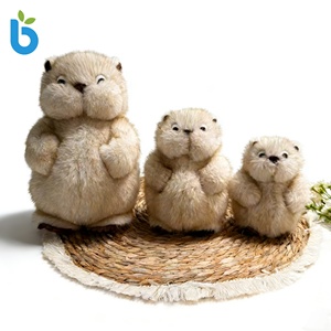 Peluche de foca Marmot, cojín decorativo abstracto con temática de zoológico, muñeco colgante adorable y famoso en internet, poliéster y algodón PP, 11CM-30CM - Product Image 3