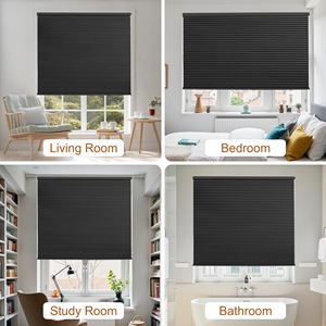 ستائر خلوية بدون حفر بسعر المصنع، ستائر تعتيم لاسلكية على شكل خلية النحل - Product Image 6