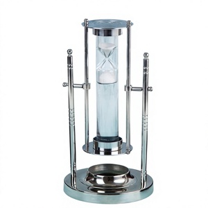 Minimalist White <b>Sand</b> Hourglass With Stand Metal Crafts Home Decor Table Accessories Silver 15min 20 min Sandtimer <b>Cheap</b> Prices - Product Image 1