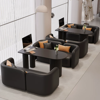 Canapé d'attente en cuir, design moderne, très demandé, pour salon, hôtel, salon de coiffure, espace de réception, salon de thé, salon, hôpital, clinique