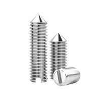 High Strength 304 Stainless Steel Fully Threaded Hex Socket Cone Point Set Screw Corrosion Resistant Force Bearing Fastener