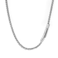 Collier en chaîne torsadée en acier inoxydable 2/3/5/8MM, bijoux unisexes, vente en gros