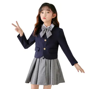 Nuovo abito da scuola materna personalizzato uniforme scolastica preppy britannica uniforme da scuola primaria uniforme da bambino