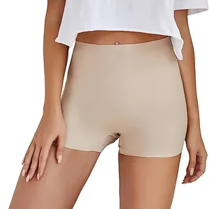 Vrouwen Ondergoed Ijs Zijde Laser Gesneden Mid-Taille Panty Hoge Elastische Naadloze Slipjes Comfortabele Jongen Shorts Voor Vrouwen